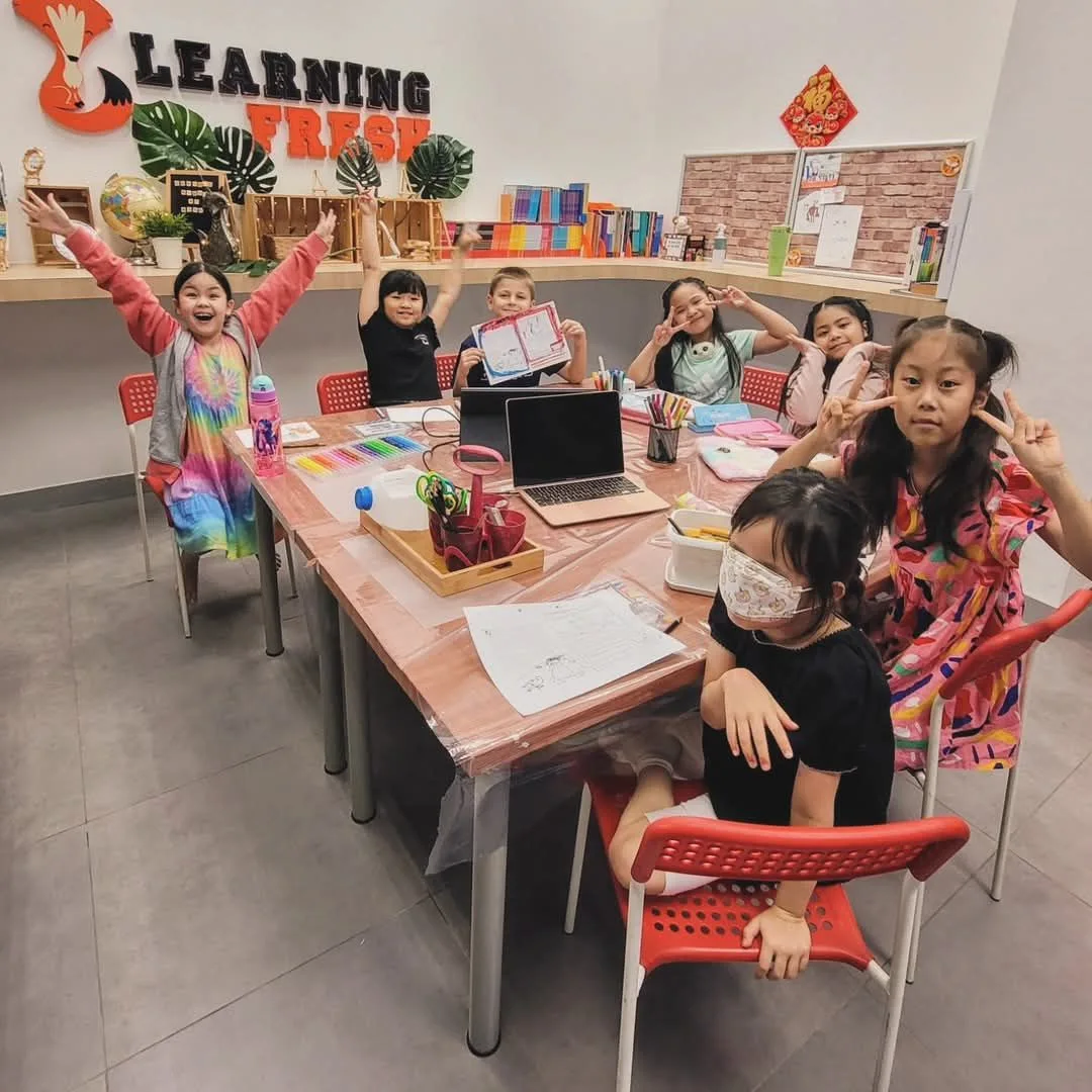 Learning Fresh 아이들이 영어 수업에 참여하는 교실