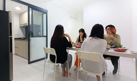 UOW Malaysia Penang 학생숙소 공용식사공간