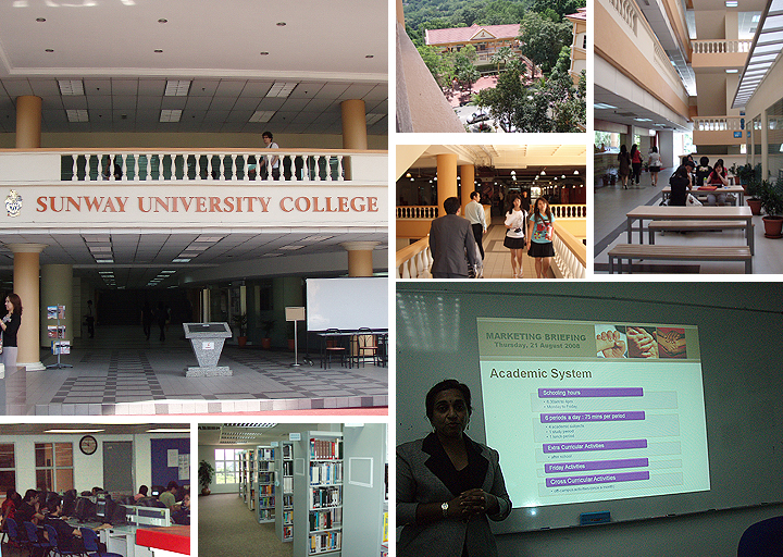 Sunway University 캠퍼스 및 시설